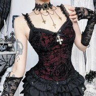 Women Dark Gothic Sexy Lace Sling Top Women Dark Gothic Sexy Lace Sling Top