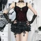 Women Dark Gothic Sexy Lace Sling Top Women Dark Gothic Sexy Lace Sling Top