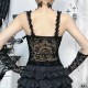 Women Dark Gothic Sexy Lace Sling Top Women Dark Gothic Sexy Lace Sling Top