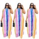 Women Plus Size Summer Vacation Bohemia Sleeveless Color Blocking Loose Wide Leg Jumpsuits Women Plus Size Summer Vacation Bohemia Sleeveless Color Blocking Loose Wide Leg Jumpsuits