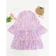 S-2xl Women Bohemia Paisley Printing Single-Breasted Swing Dress S-2xl Women Bohemia Paisley Printing Single-Breasted Swing Dress