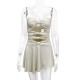 Women Nightclub Fashion Sexy Solid Color Hollow-Out Tube Top Dress Women Nightclub Fashion Sexy Solid Color Hollow-Out Tube Top Dress