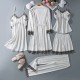 Women Summer Ice Silk Sexy Silk Sling Lace Pajamas Five-Piece Set Women Summer Ice Silk Sexy Silk Sling Lace Pajamas Five-Piece Set
