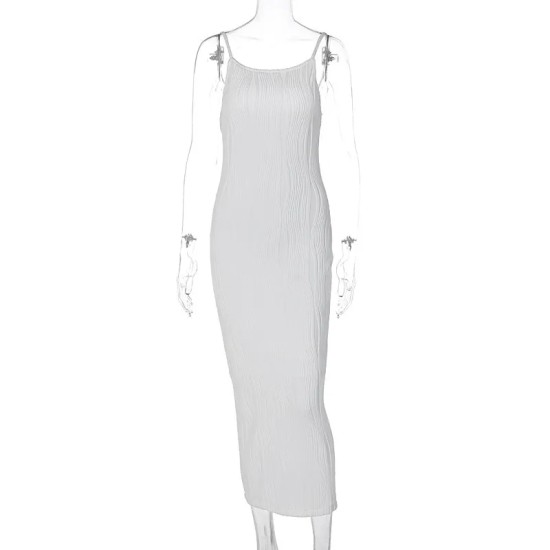 Women Fashion Sexy Solid Color Line Spaghetti Strap Tight Dress Women Fashion Sexy Solid Color Line Spaghetti Strap Tight Dress