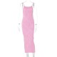 Women Fashion Sexy Solid Color Line Spaghetti Strap Tight Dress Women Fashion Sexy Solid Color Line Spaghetti Strap Tight Dress