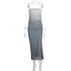 Women Fashion Sexy Gradient Sleeveless Tube Top Slim Fit Dress Women Fashion Sexy Gradient Sleeveless Tube Top Slim Fit Dress