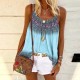 Women Vintage Casual Summer Sleeveless Loose Bohemian Print Tank Top Women Vintage Casual Summer Sleeveless Loose Bohemian Print Tank Top