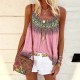Women Vintage Casual Summer Sleeveless Loose Bohemian Print Tank Top Women Vintage Casual Summer Sleeveless Loose Bohemian Print Tank Top