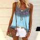 Women Vintage Casual Summer Sleeveless Loose Bohemian Print Tank Top Women Vintage Casual Summer Sleeveless Loose Bohemian Print Tank Top