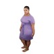 XL-5XL Women Plus Size Solid Color Sash Dresses XL-5XL Women Plus Size Solid Color Sash Dresses