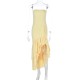 Women Fashion Sexy Irregular Tube Top Split Ruffled Dress Women Fashion Sexy Irregular Tube Top Split Ruffled Dress