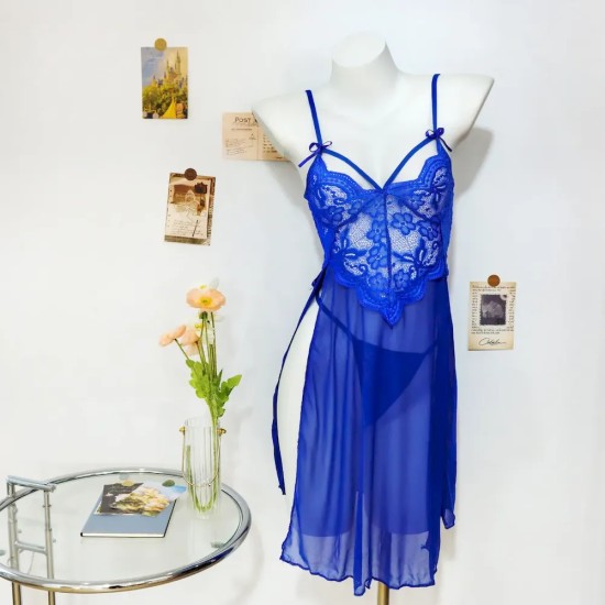 Women Fashion Sexy Mesh Lace Perspective Sling Sexy Pajamas Women Fashion Sexy Mesh Lace Perspective Sling Sexy Pajamas