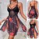 Women Fashion Sexy Lace Mesh Printed Perspective Sex Pajamas Women Fashion Sexy Lace Mesh Printed Perspective Sex Pajamas