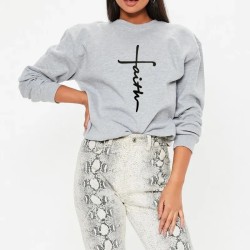 Women Fashion Casual Letter Printed Round Neck Long-Sleeve Sweatshirt Women Fashion Casual Letter Printed Round Neck Long-Sleeve Sweatshirt
