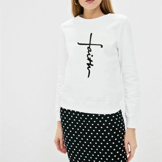 Women Fashion Casual Letter Printed Round Neck Long-Sleeve Sweatshirt Women Fashion Casual Letter Printed Round Neck Long-Sleeve Sweatshirt