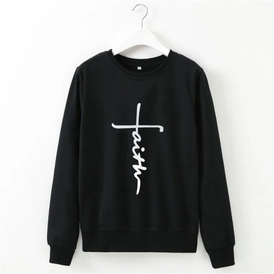 Women Fashion Casual Letter Printed Round Neck Long-Sleeve Sweatshirt Women Fashion Casual Letter Printed Round Neck Long-Sleeve Sweatshirt