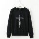 Women Fashion Casual Letter Printed Round Neck Long-Sleeve Sweatshirt Women Fashion Casual Letter Printed Round Neck Long-Sleeve Sweatshirt