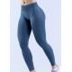 Women Fashion Solid Color Pleated Seamless Low-Waist Yoga Pants Women Fashion Solid Color Pleated Seamless Low-Waist Yoga Pants