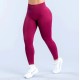 Women Fashion Solid Color Pleated Seamless Low-Waist Yoga Pants Women Fashion Solid Color Pleated Seamless Low-Waist Yoga Pants