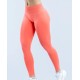 Women Fashion Solid Color Pleated Seamless Low-Waist Yoga Pants Women Fashion Solid Color Pleated Seamless Low-Waist Yoga Pants