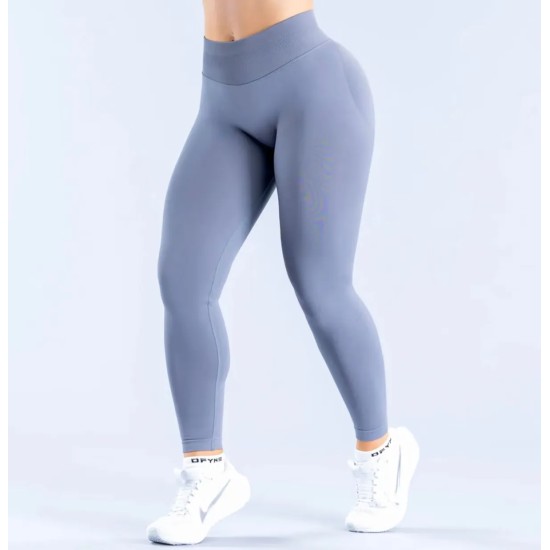 Women Fashion Solid Color Pleated Seamless Low-Waist Yoga Pants Women Fashion Solid Color Pleated Seamless Low-Waist Yoga Pants