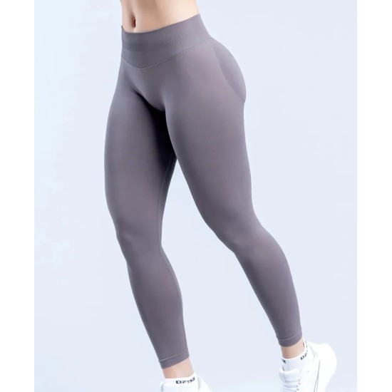 Women Fashion Solid Color Pleated Seamless Low-Waist Yoga Pants Women Fashion Solid Color Pleated Seamless Low-Waist Yoga Pants