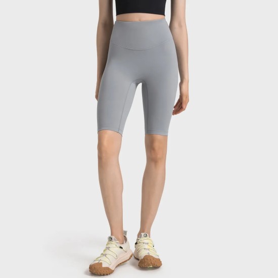 Women Fashion Casual Solid Color High Waist Yoga Shorts Women Fashion Casual Solid Color High Waist Yoga Shorts