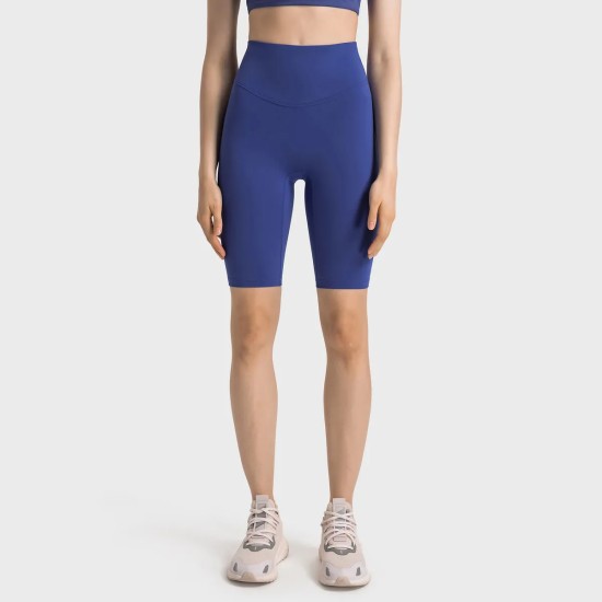 Women Fashion Casual Solid Color High Waist Yoga Shorts Women Fashion Casual Solid Color High Waist Yoga Shorts