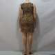L-4XL Women Plus Size Sexy Leopard Irregular Sleeveless Bodycon Dress L-4XL Women Plus Size Sexy Leopard Irregular Sleeveless Bodycon Dress