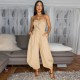 Women Summer Fashion Solid Color Strapless Jumpsuit Women Summer Fashion Solid Color Strapless Jumpsuit
