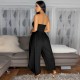 Women Summer Fashion Solid Color Strapless Jumpsuit Women Summer Fashion Solid Color Strapless Jumpsuit