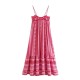 Bohemian Women Casual Embroidered Sling Maxi Dress Bohemian Women Casual Embroidered Sling Maxi Dress