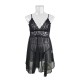 Women Fashion Sexy Deep V Lace Mesh Perspective Sexy Pajamas Women Fashion Sexy Deep V Lace Mesh Perspective Sexy Pajamas