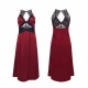 Women Fashion Sexy V-Neck Lace Backless Sleepwear Women Fashion Sexy V-Neck Lace Backless Sleepwear